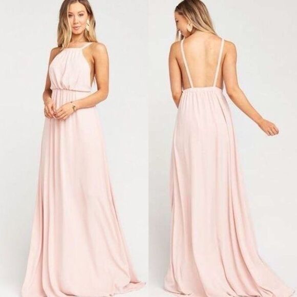 Show Me Your Mumu Dusty Blush Amanda Maxi Dress, women's size XS Prom - Picture 1 of 5